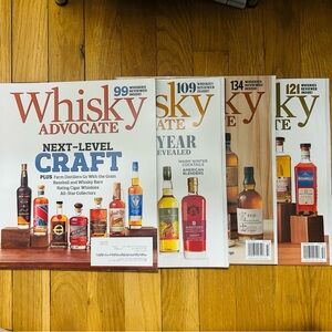 LOT of 4 Whiskey Advocate 2024 / 2025 mens drinking magazines bar scotch